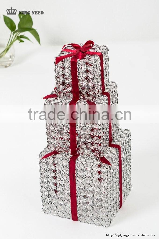 Dongguan hot sale iron box acrylic with outdoor led christmas gift box