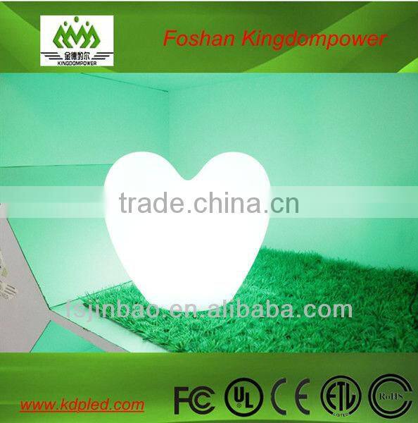 Wireless led RGB heart shaped lamp
