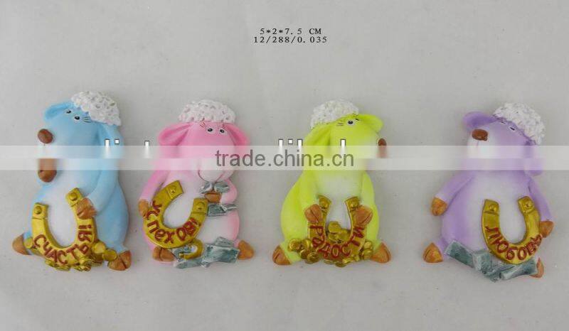 sheep resin fridge magnet