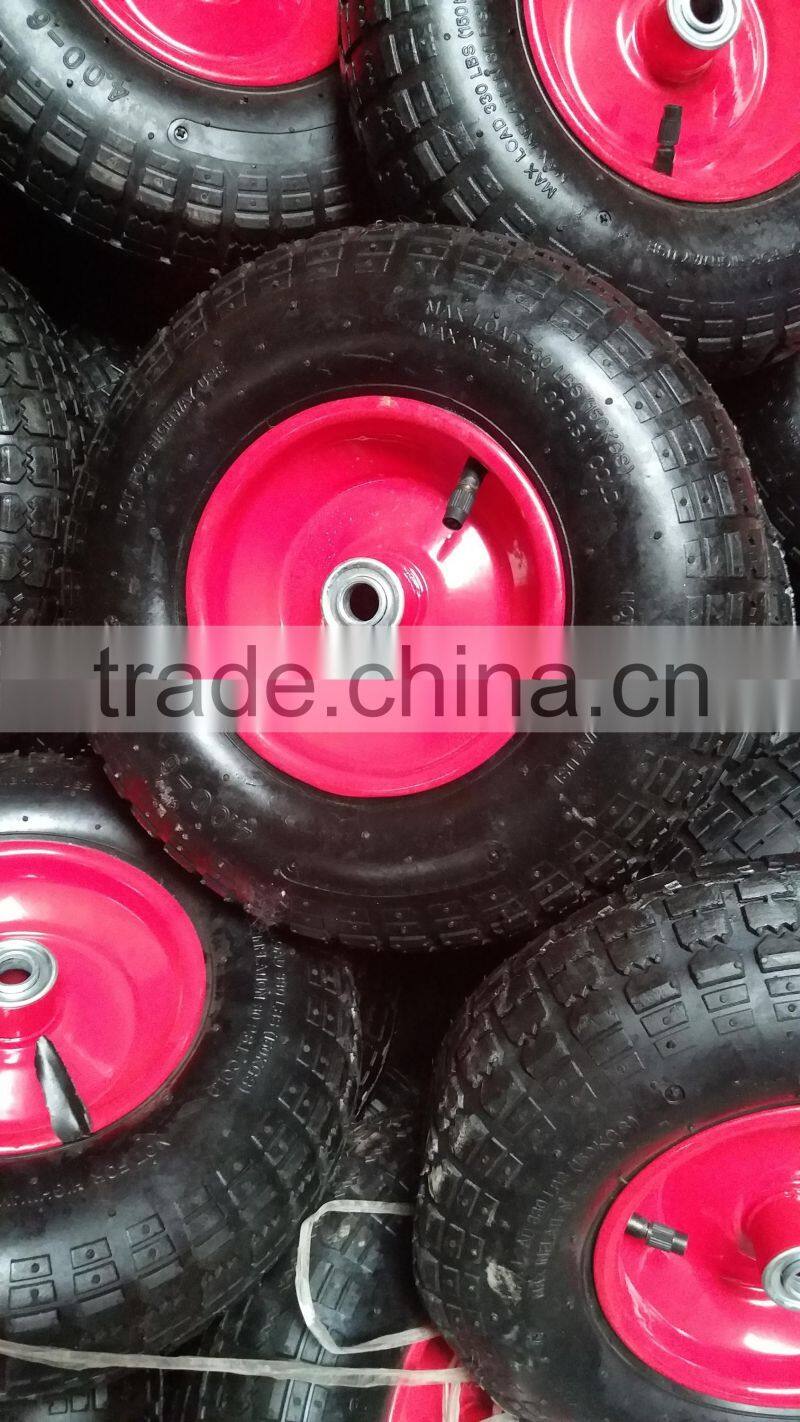 4.00-6 Pneumatic Rubber Wheel 13*4' AIR WHEEL 2PR