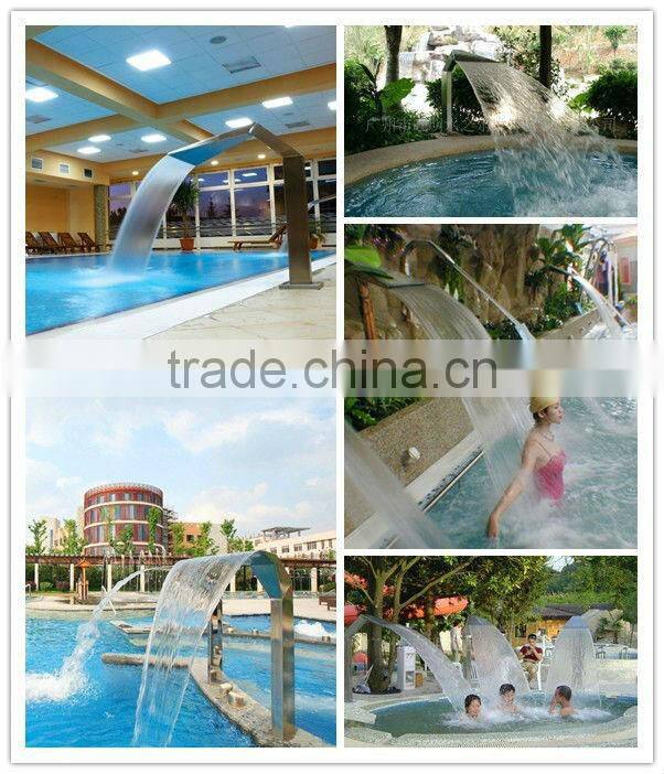 factory wholesale pool water curtain and spa stainless steel waterfall