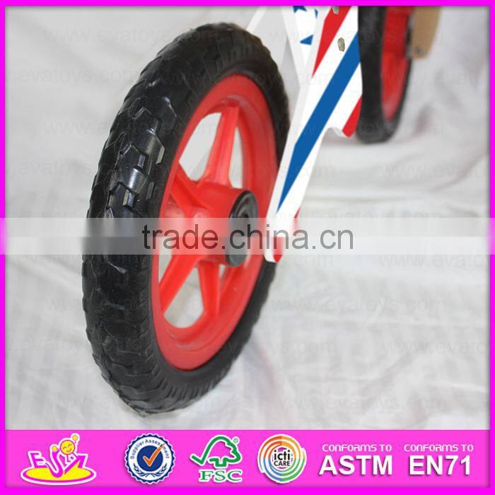 New design with CE 12 inch wooden bicycle for kids,Classic Balance Bike Ride on Play set,Bottom price cheap kids bicycle W16C118