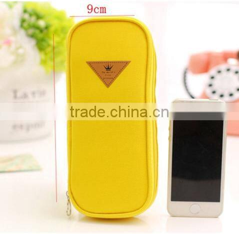 china suppliers cheap canvas pencil case school pencil box with zipper