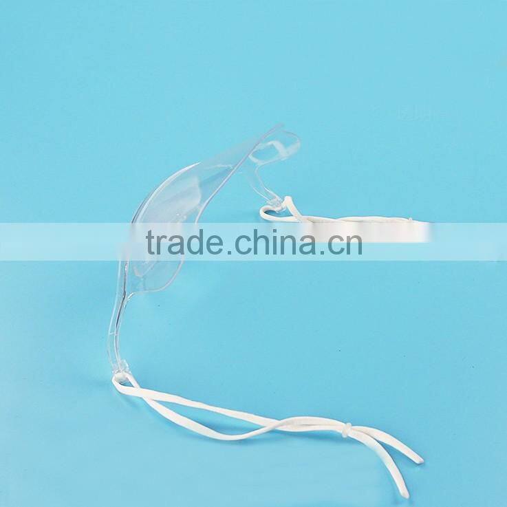 Factory hot sale over nose sanitary antibaterial clear transparent plastic smile face mask for food service in restaurant