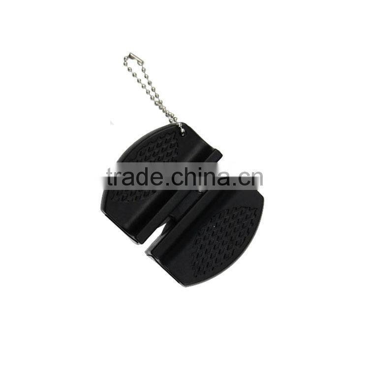 2-step mini black knife sharpener