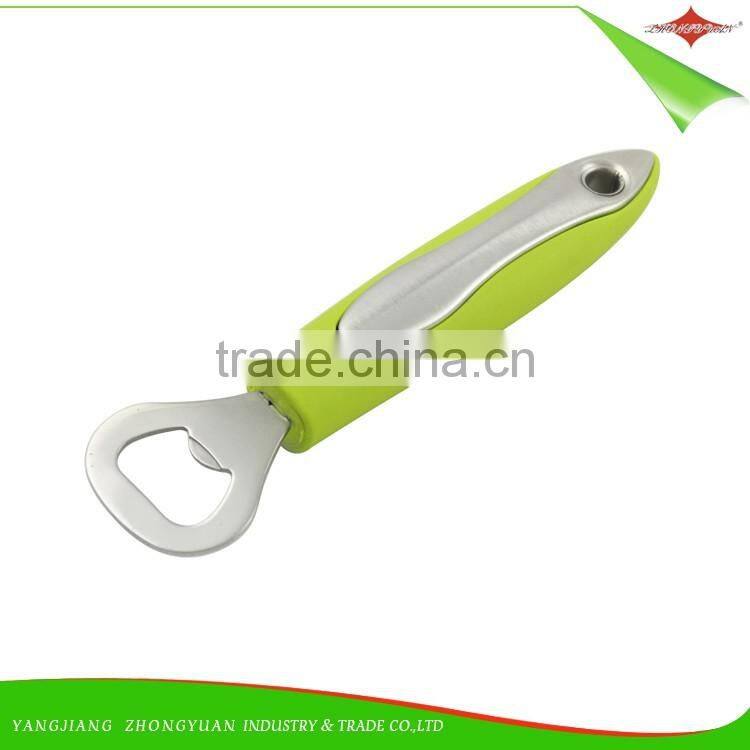 ZY-A221634 Creative safe cut easy to use Factory Customizable Stainless Steel beer speed Bottle Opener
