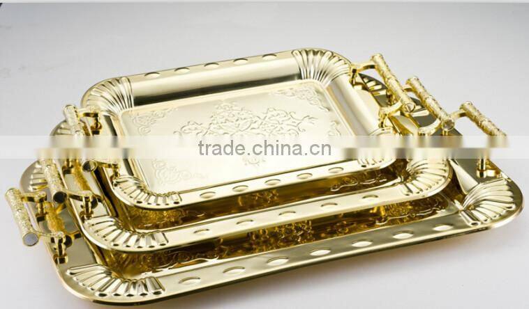 High quality indian wedding charger plate with compartment