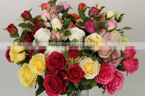 27783P- long stem one bud leaves flower factory