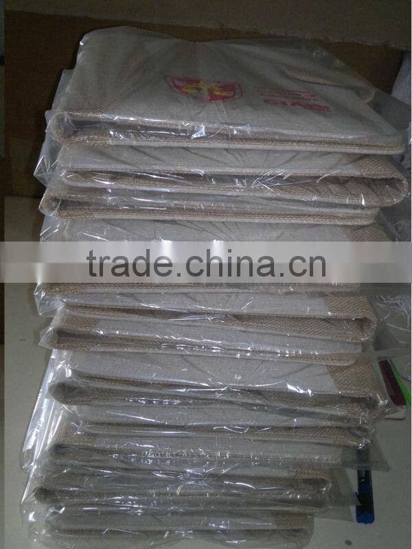 Conference folder - made from eco fabric Juco & Jute - Hiquality organizer
