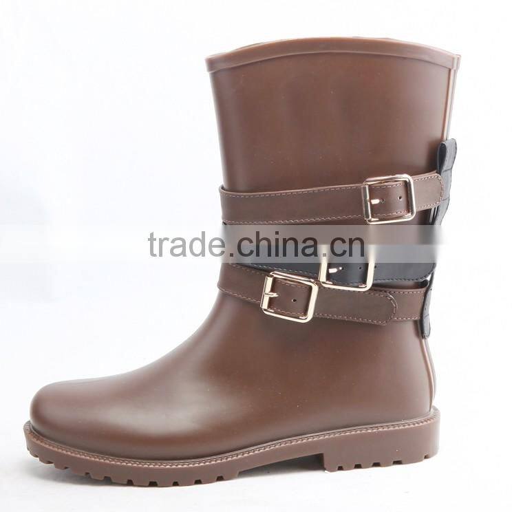 new fashion women wellies pvc rain boots from China