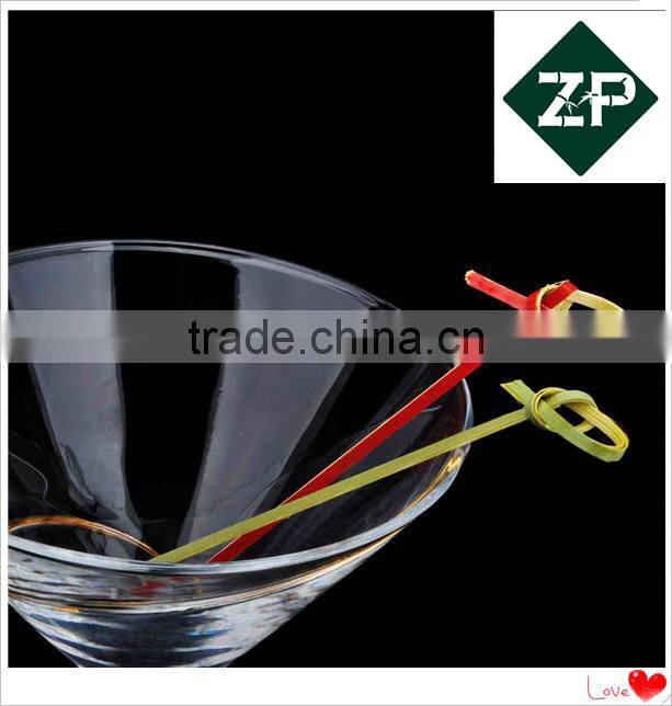 ZHUPING whosales knotted bamboo fruit pick sticks