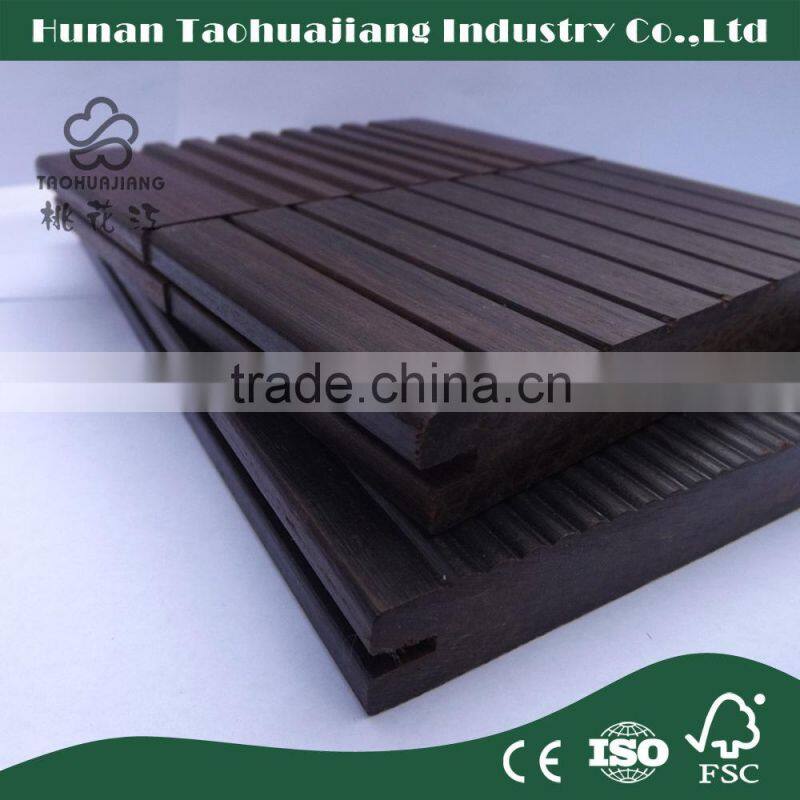 FSC Strand Woven Bamboo Decking Floor For Outdoor Use
