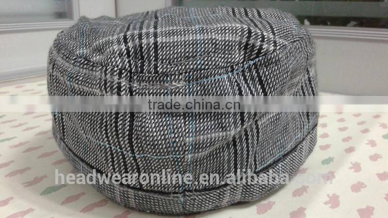 Custom Kid's plaid Military Caps of 100%Cotton Dongguan Factory