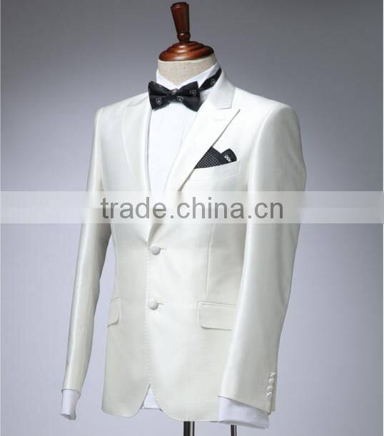2016 Gentleman Style Custom Made Men Suits Tailor Suit Blazer + Pants for Wedding