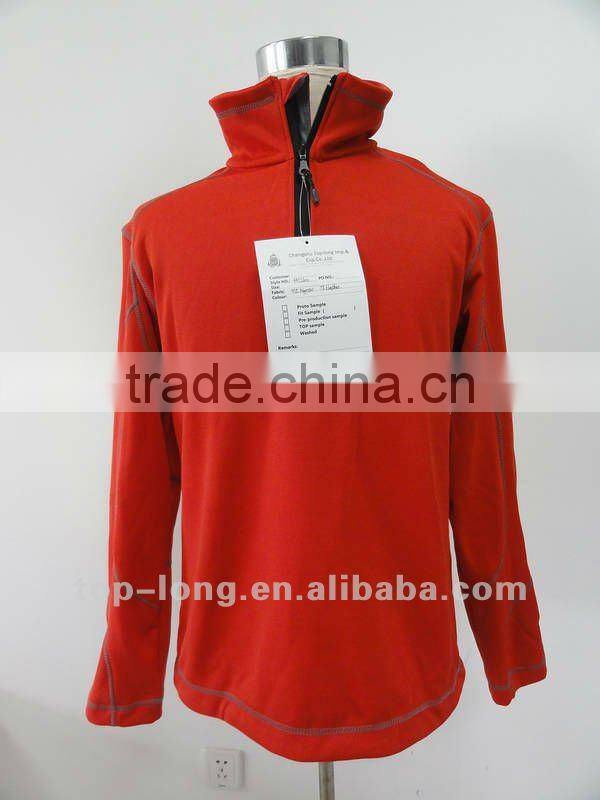Outerwear sportswear with zip top for men hiking jacket