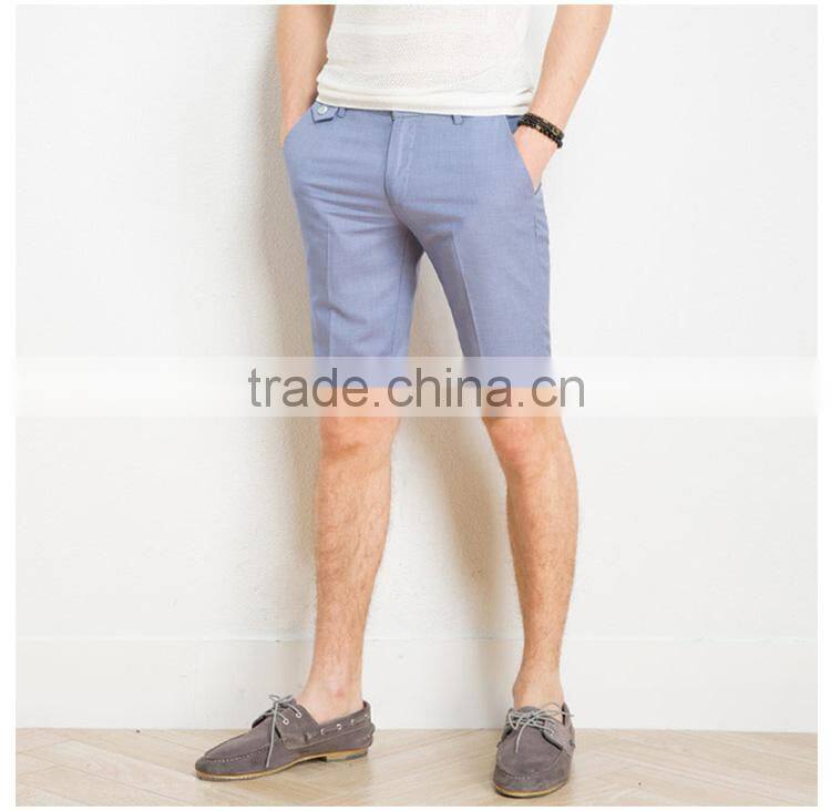 The British summer leisure Shorts Blue slim men pants trend custom made