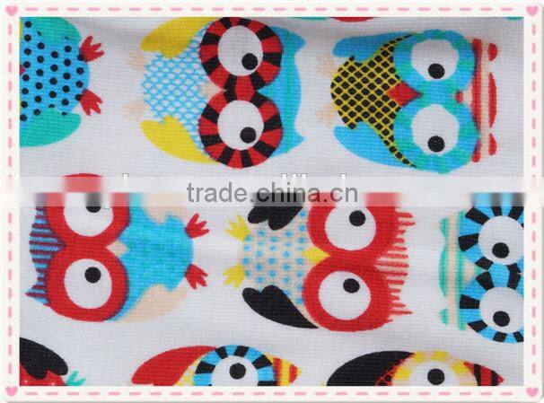 100%cotton printed interlock,cotton fabric for baby clothes