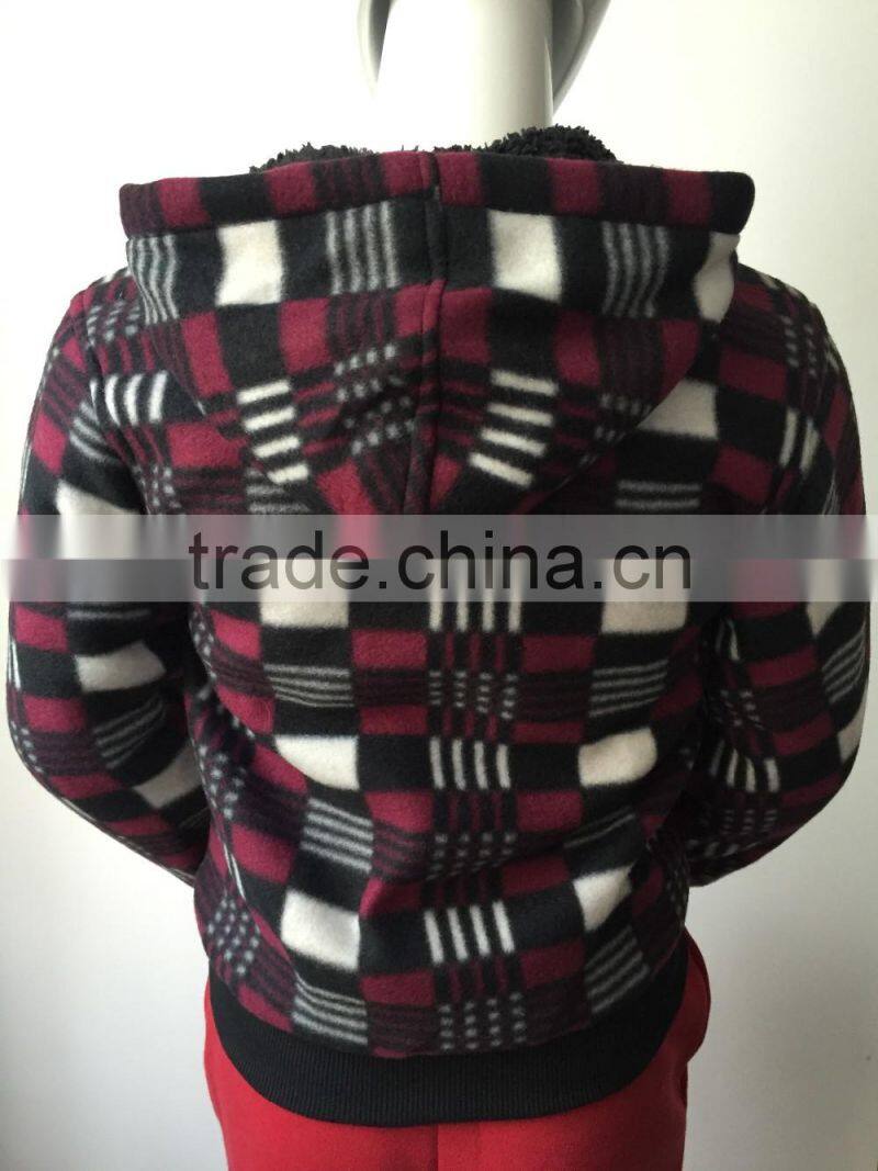 Logo available manufcture custom fleece hoody children jacket