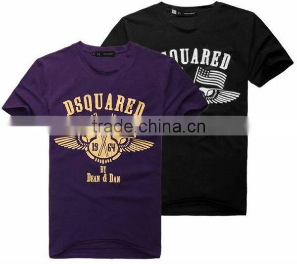 Custom logo print cotton men's short sleeve T-shirts