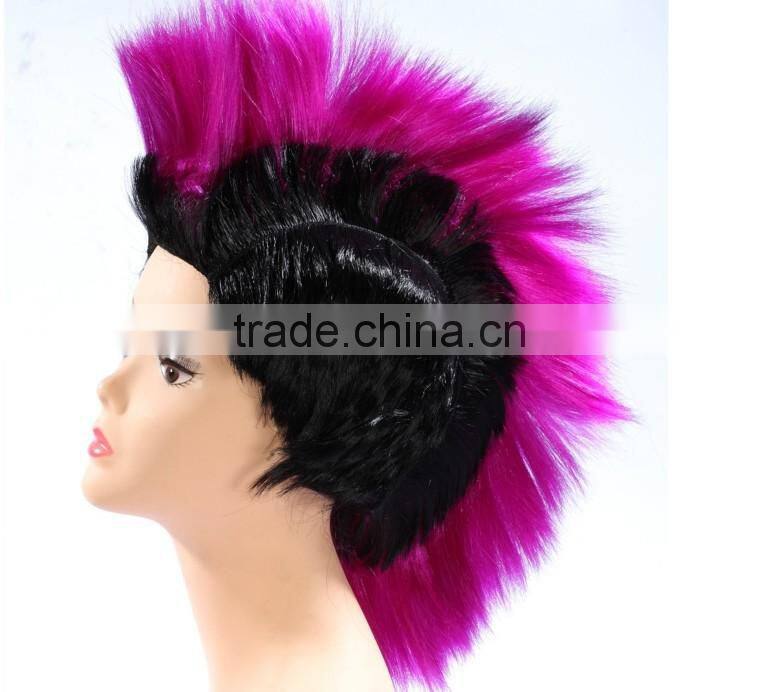 2014 new design ,mohawk wig,party wig,football wig