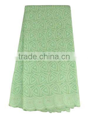 manufacture cloth outfit embroidery cotton lace fabric SL0335 royal blue