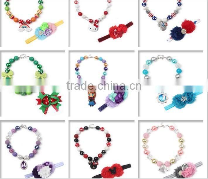 cute carton beads little girl necklace DIY beads children jewelry customized candy bead children necklace kids accessories