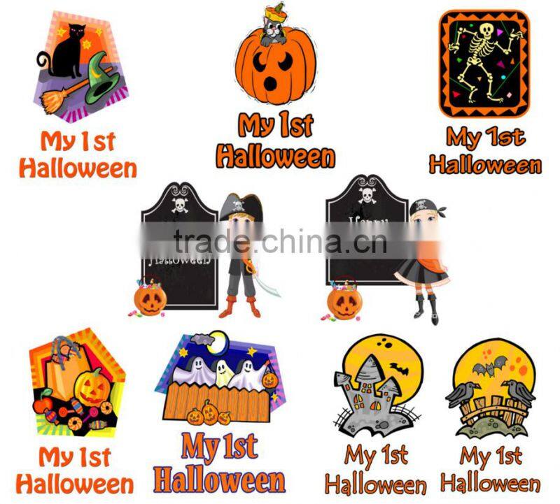 Halloween Baby Bodysuit, Bib or Toddler Shirt Custom My 1st Text,Personalized Unique Halloween Costume Baby Boy Girl Clothes