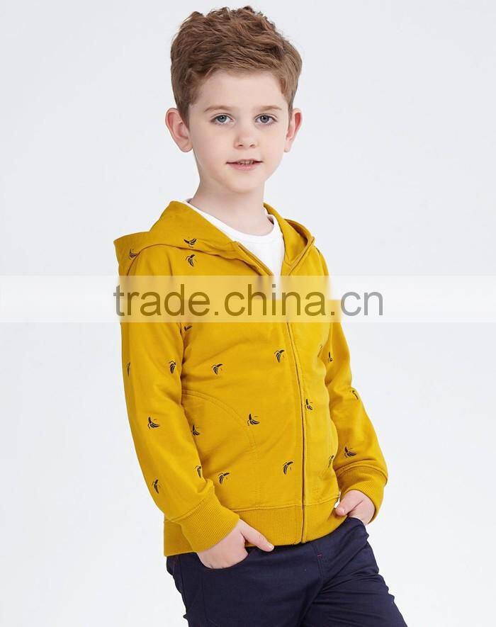 Long sleeve fancy printed baby hoodies