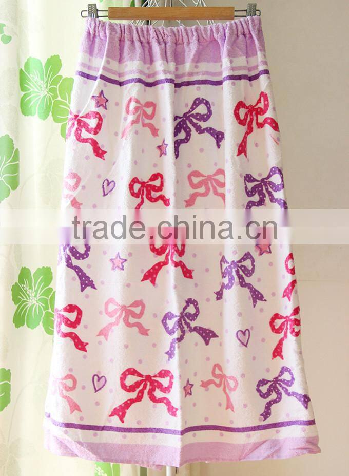 Sexy velour bath skirt,cotton towel wraps for women