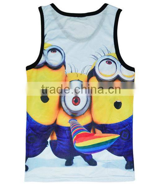 Custom Eco Friendly Cotton Elastane Sport GYM Stringer Sexy Undershirt