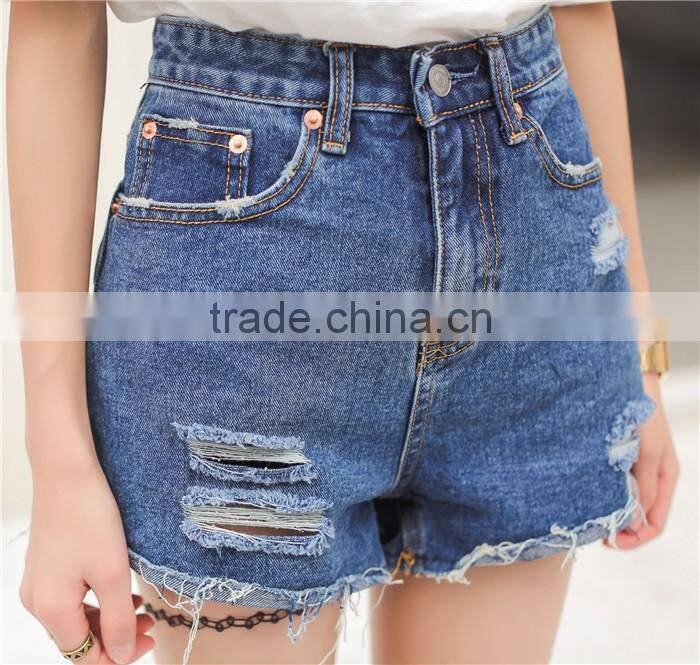 2016 summer new design ladies fashion jeans shorts