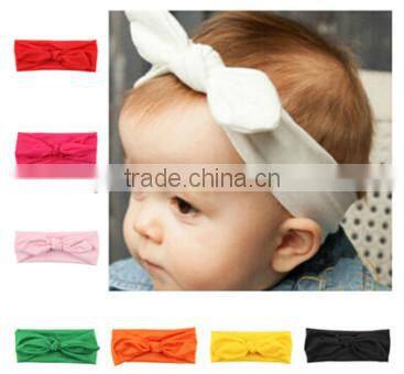 Cute Baby Girls Kids Lotus Headband Baby Fashion Girl Rabbit Bunny Ear Stripe Headband Photo Hair Cute Head Bow Gift