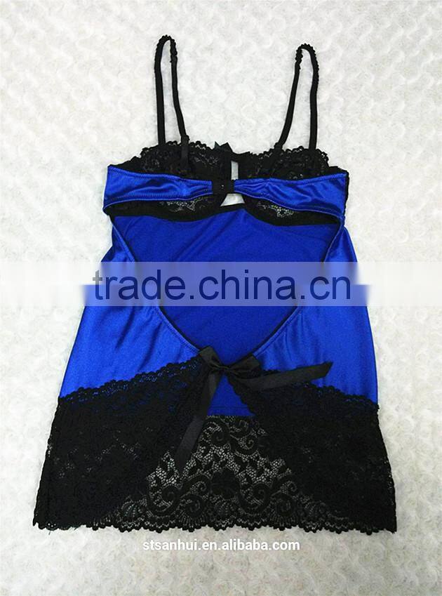 lady and girls lingeries bra set fancy camisole panty set