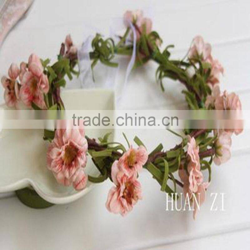 Wholesale Flower Bridal Headpiece Floral Halo Head Garland