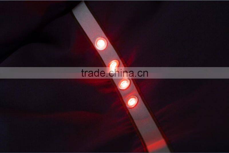 Hi vis Flashing LED reflective Short sleeves work shirt