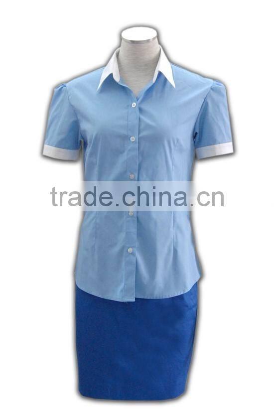 Tailor-made Festival short sleeve low MOQ brand new design career clothes for women