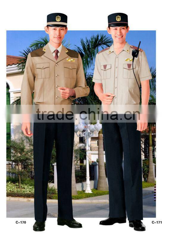 Professionally customize design security guard uniform from Shanghai Shoujia Fashion Co., Ltd