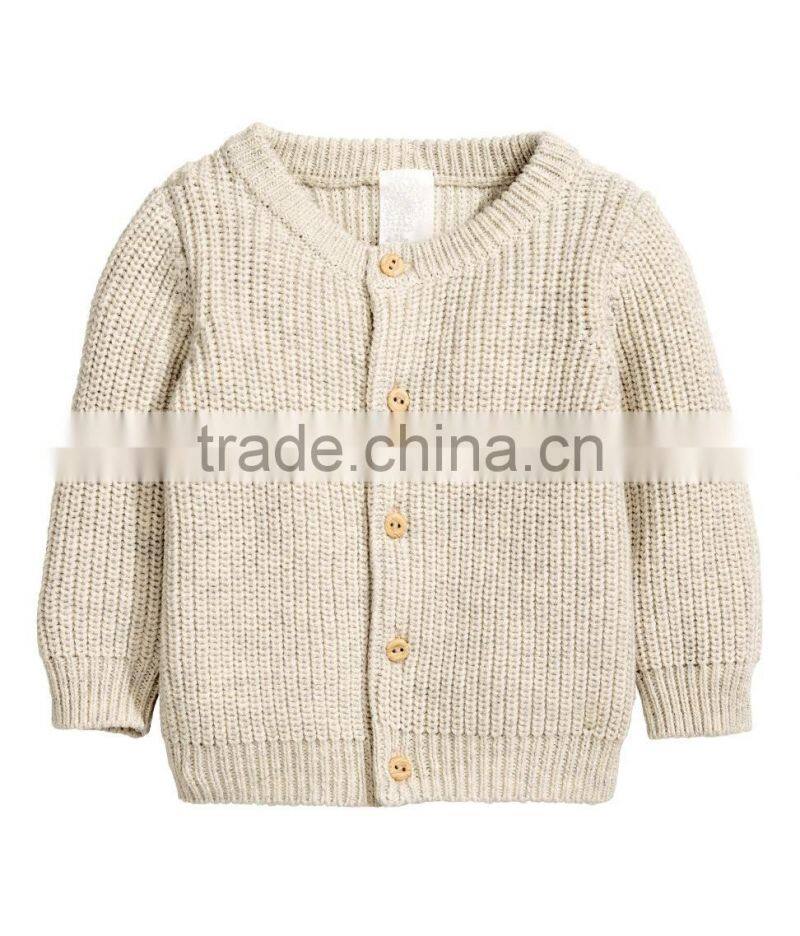 Ribbed cardigan kids cable knit heavy sweater for baby