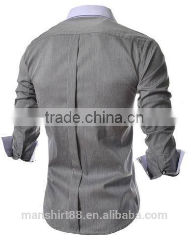 New design men button up slim fit casual shirt
