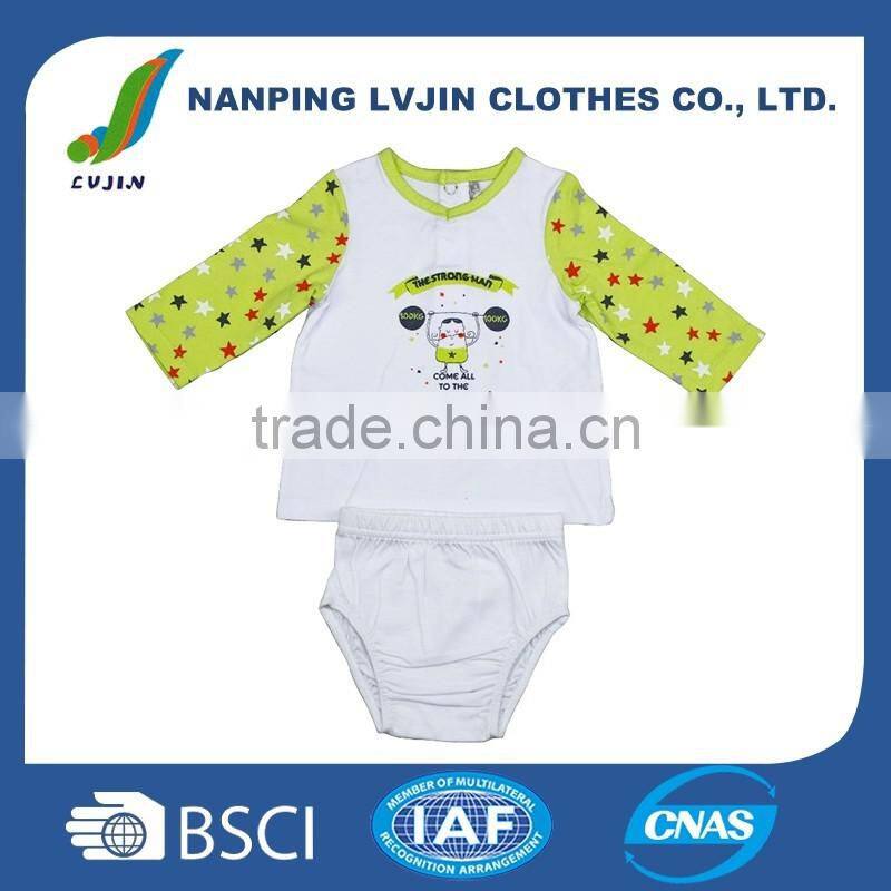 100% cotton Baby sleepwear,Printed Baby Pajamas,boys &girls clothes with short