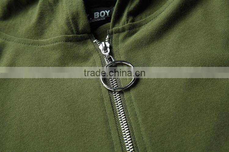 Cotton Short sleeve hoodie Army greem t shirt men for resale