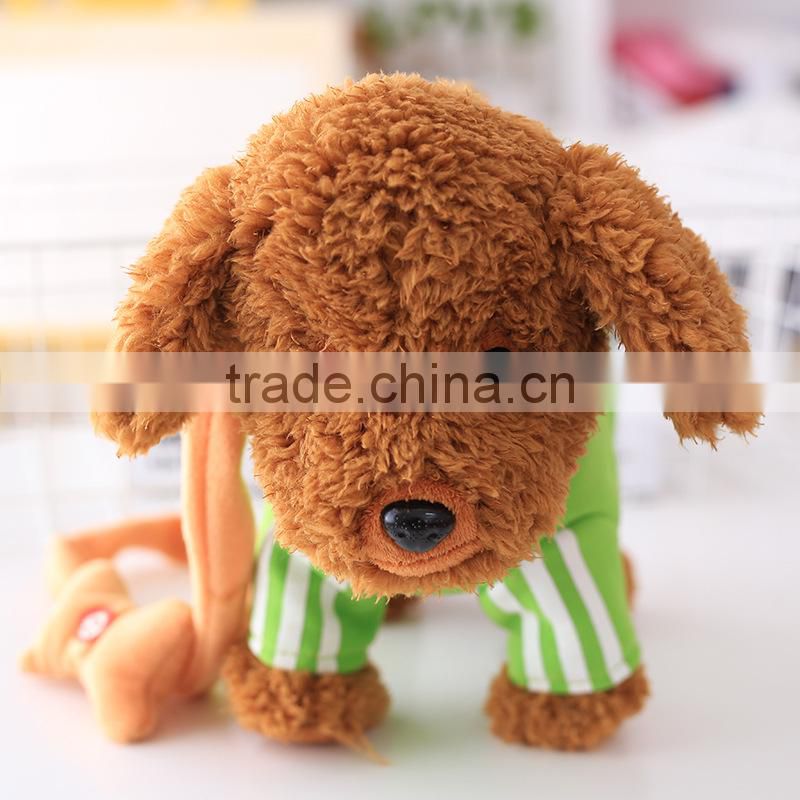 Electronic Cute Plush Dog Working Teddy Dog Toys Wholesale