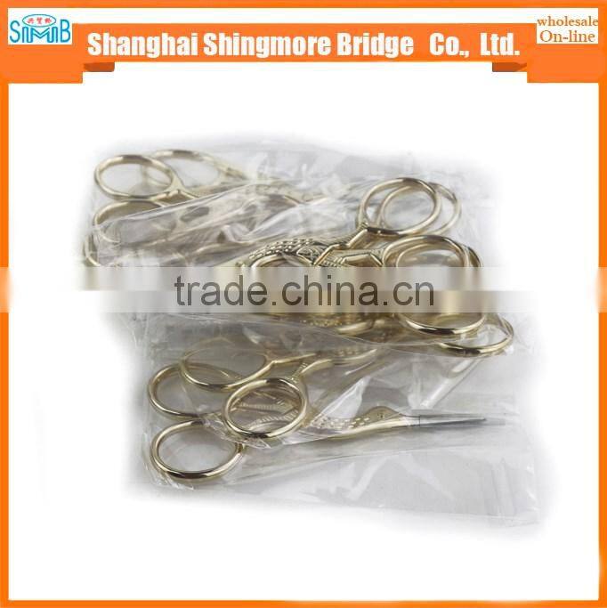 2017 alibaba china supplier hot sales good quality overgild crane scissors with cheap price