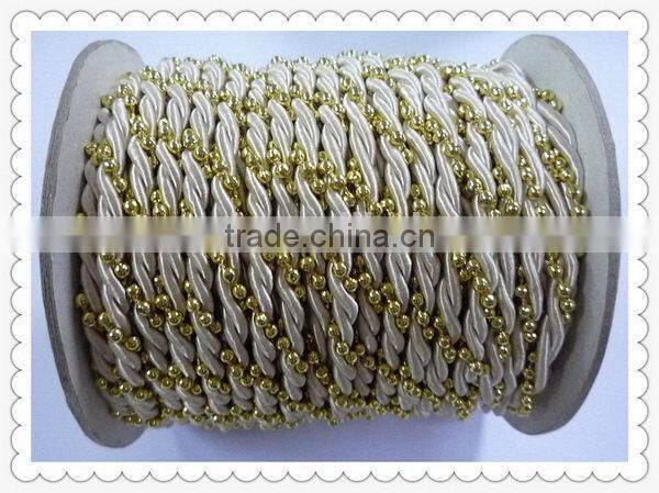 Durable antique colorful nylon braided cord with loop