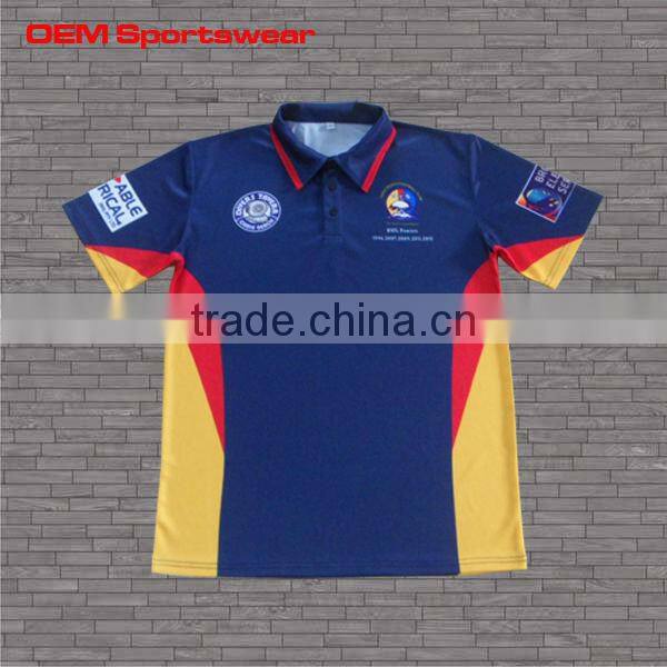 Wholesale team apparel sublimated cricket clothing and t shirt