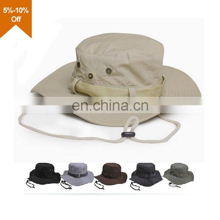 Multifunctional embroidery bucket hats with zipper pocket