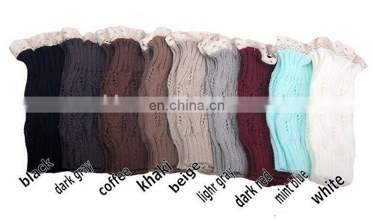Lace sock warm knitted leggings