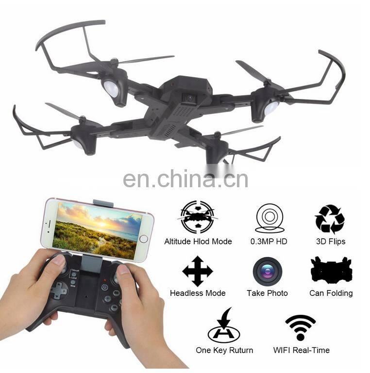 Latest 2.4G Wifi FPV 6Axis Gyro Mini rc Drone XS809W Foldable Quadcopter with HD Camera