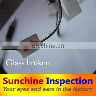 third party inspection company to check sunglass quality and test before shipment