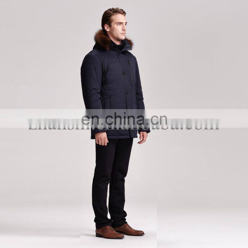 2015 lastest fashion hot selling collar removable handsome man winter jacket